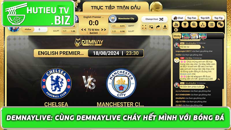 Demnaylive: Cùng Demnaylive cháy hết mình với bóng đá